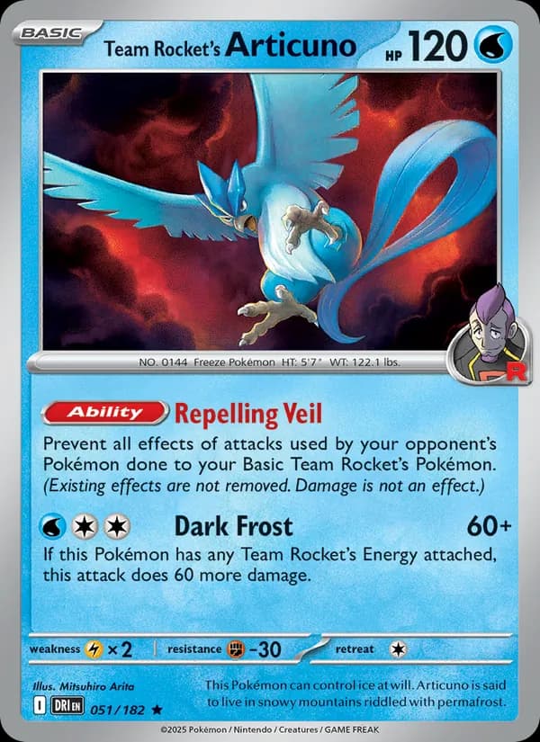 Team Rocket's Articuno 051/182, Destined Rivals