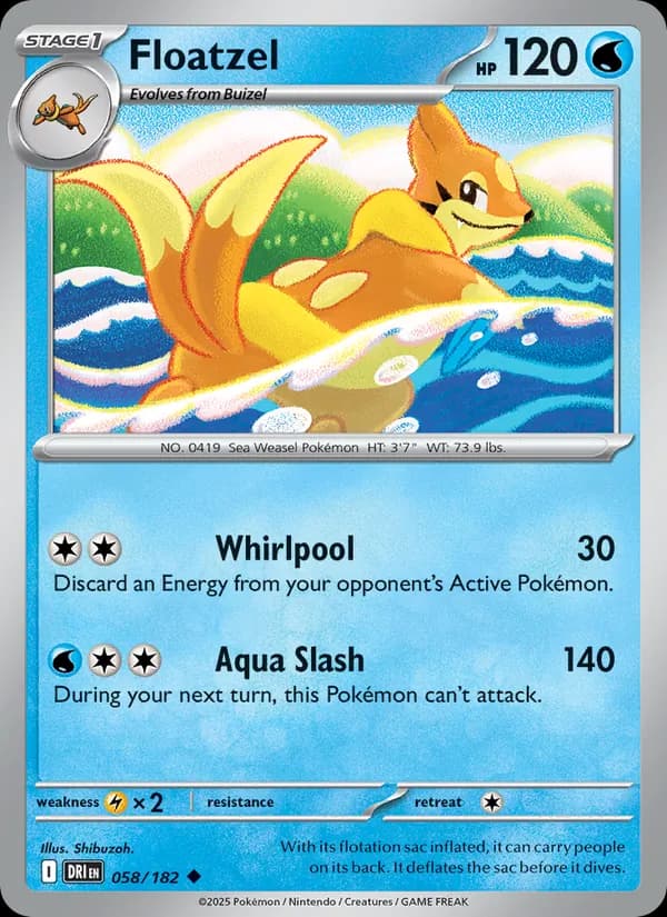 Floatzel 058/182, Destined Rivals