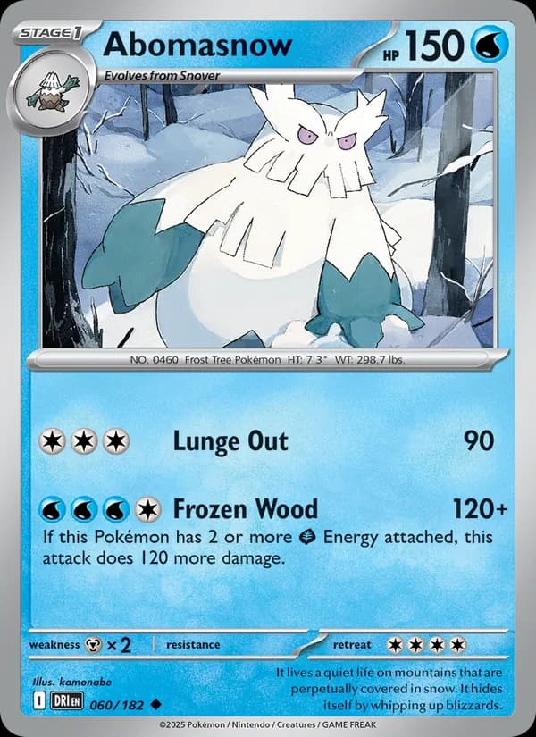 Abomasnow 060/182, Destined Rivals