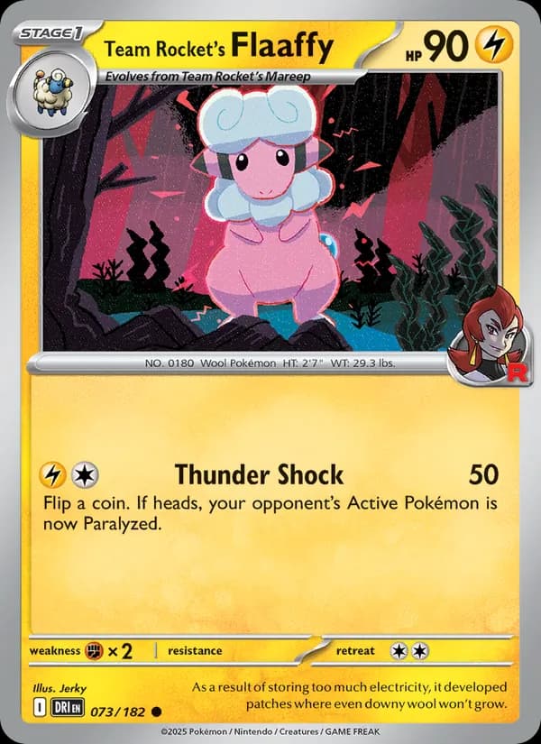 Team Rocket's Flaaffy 073/182, Destined Rivals