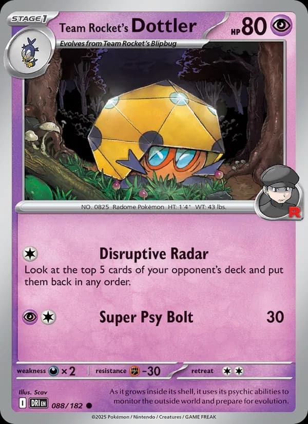 Team Rocket's Dottler 088/182, Destined Rivals