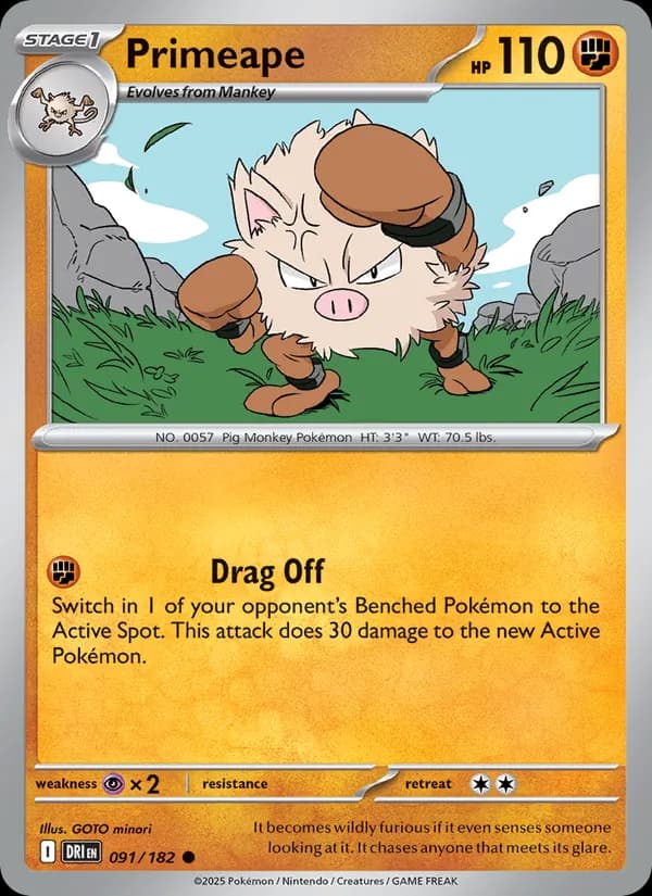Primeape 091/182, Destined Rivals