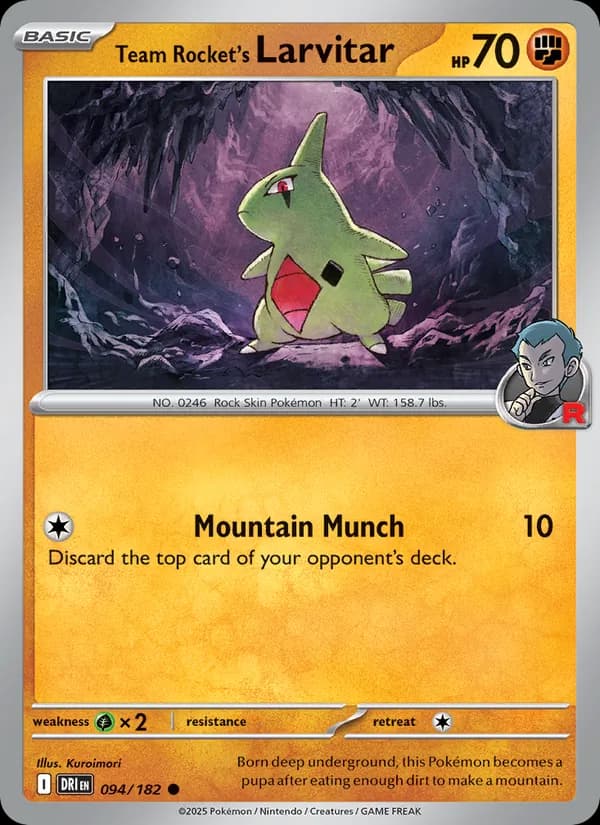 Team Rocket's Larvitar 094/182, Destined Rivals