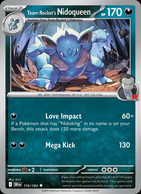 Team Rocket's Nidoqueen 116/182, Destined Rivals