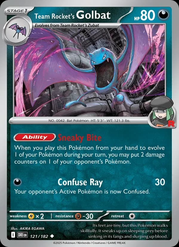Team Rocket's Golbat 121/182, Destined Rivals