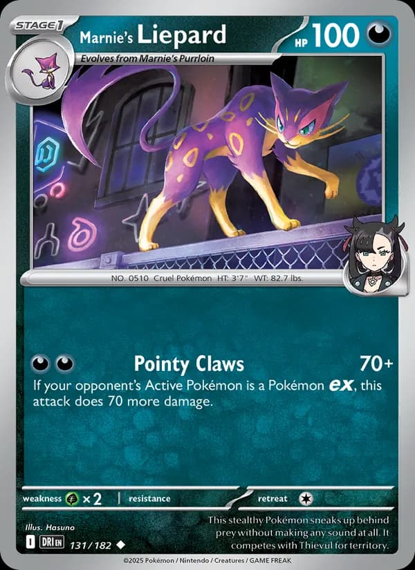 Marnie's Liepard 131/182, Destined Rivals