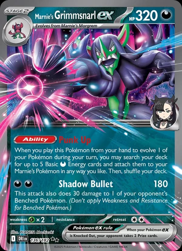Marnie's Grimmsnarl ex 136/182, Destined Rivals