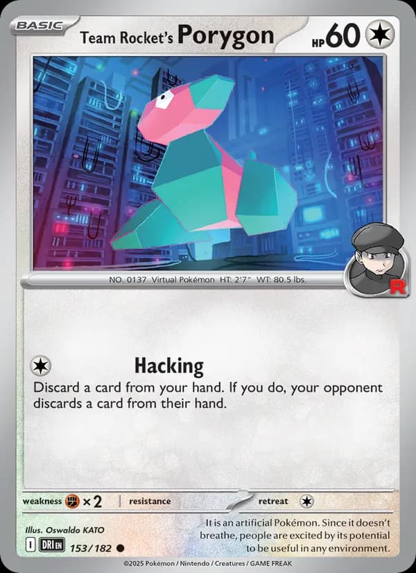 Team Rocket's Porygon 153/182, Destined Rivals