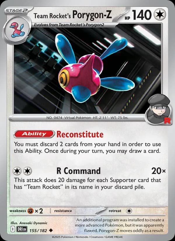 Team Rocket's Porygon-Z 155/182, Destined Rivals