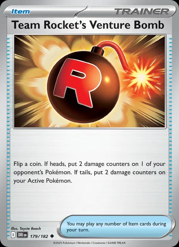 Team Rocket's Venture Bomb 179/182, Destined Rivals