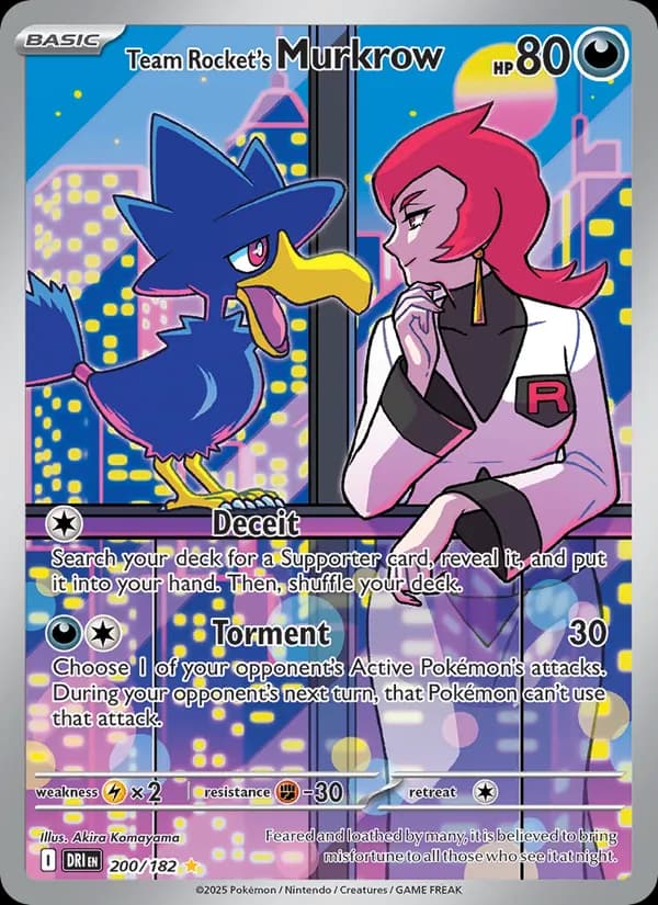 Team Rocket's Murkrow 200/182, Destined Rivals