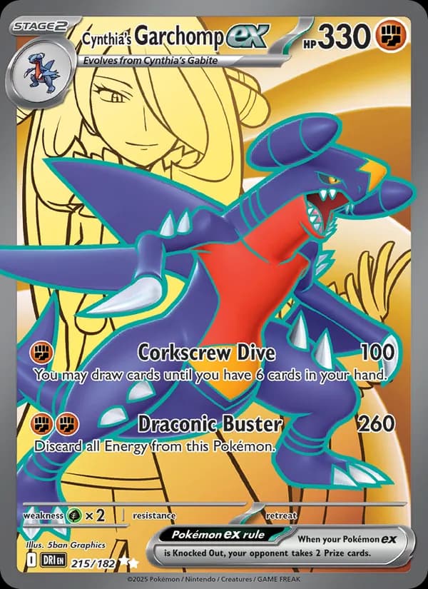 Cynthia's Garchomp ex 215/182, Destined Rivals