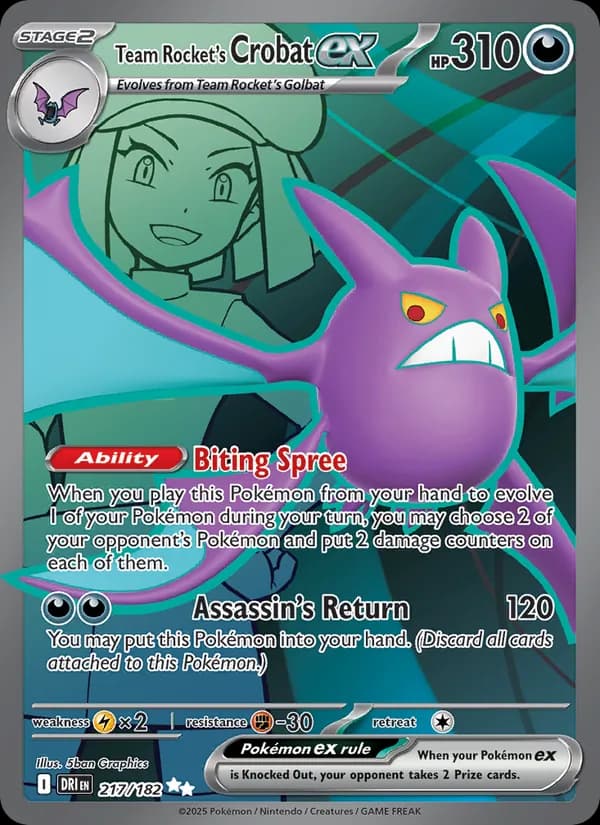 Team Rocket's Crobat ex 217/182, Destined Rivals