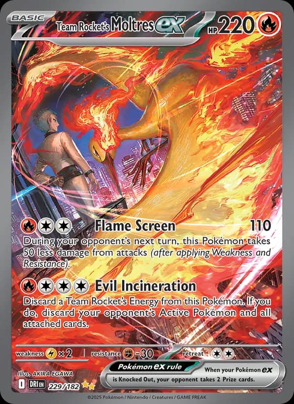 Team Rocket's Moltres ex 229/182, Destined Rivals
