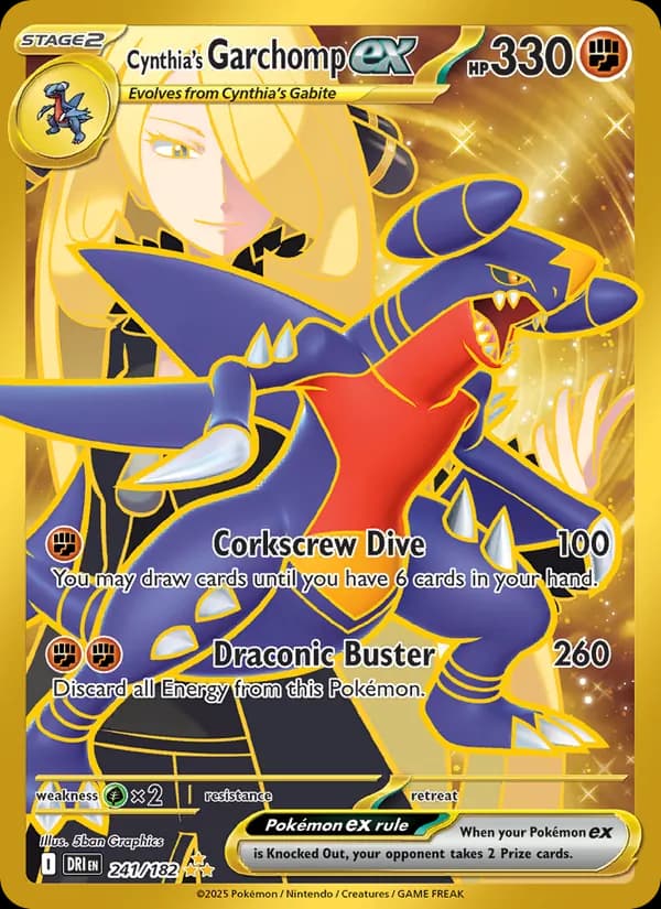 Cynthia's Garchomp ex 241/182, Destined Rivals