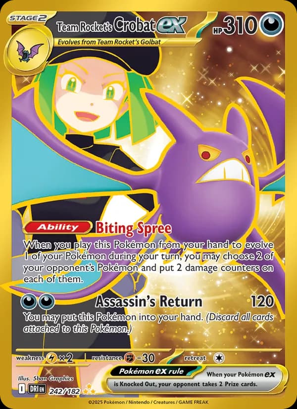 Team Rocket's Crobat ex 242/182, Destined Rivals