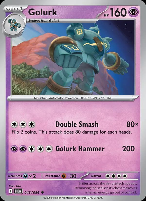 Golurk 043/86, Black Bolt