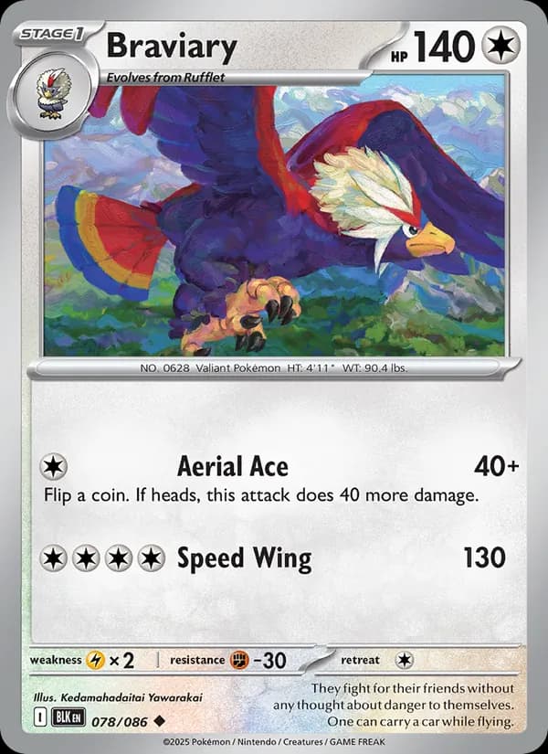 Braviary 078/86, Black Bolt