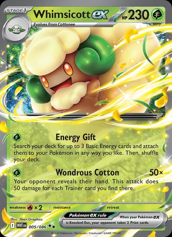 Whimsicott ex 005/86, White Flare