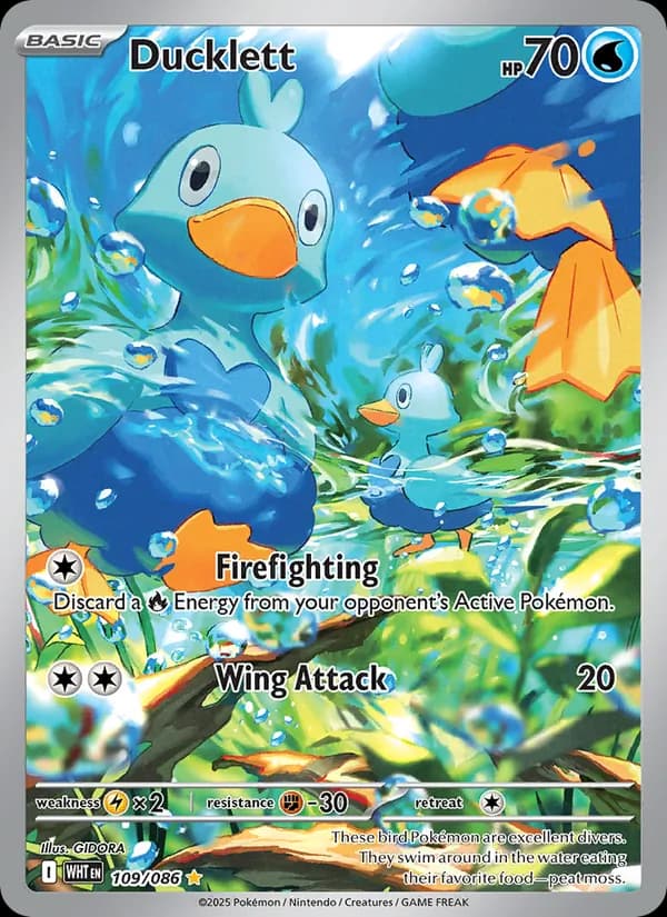 Ducklett 109/86, White Flare