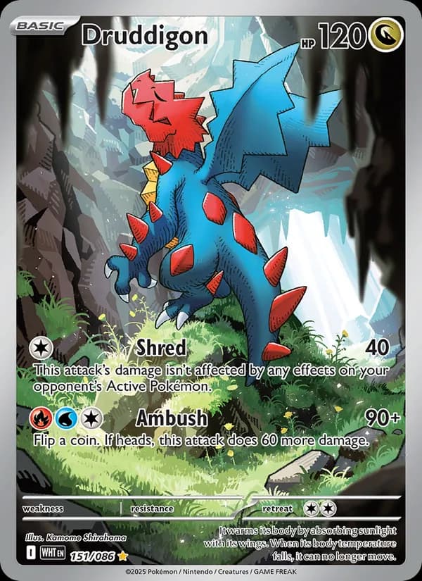 Druddigon 151/86, White Flare