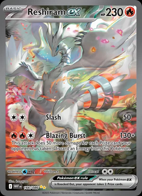Reshiram ex 166/86, White Flare