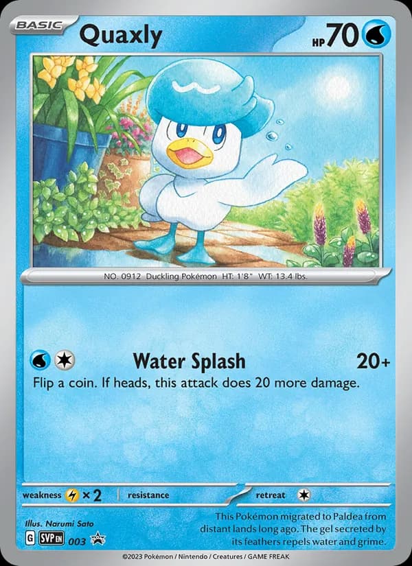 Quaxly 003/225, SVP Black Star Promos