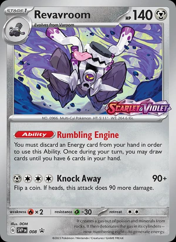 Revavroom 008/225, SVP Black Star Promos