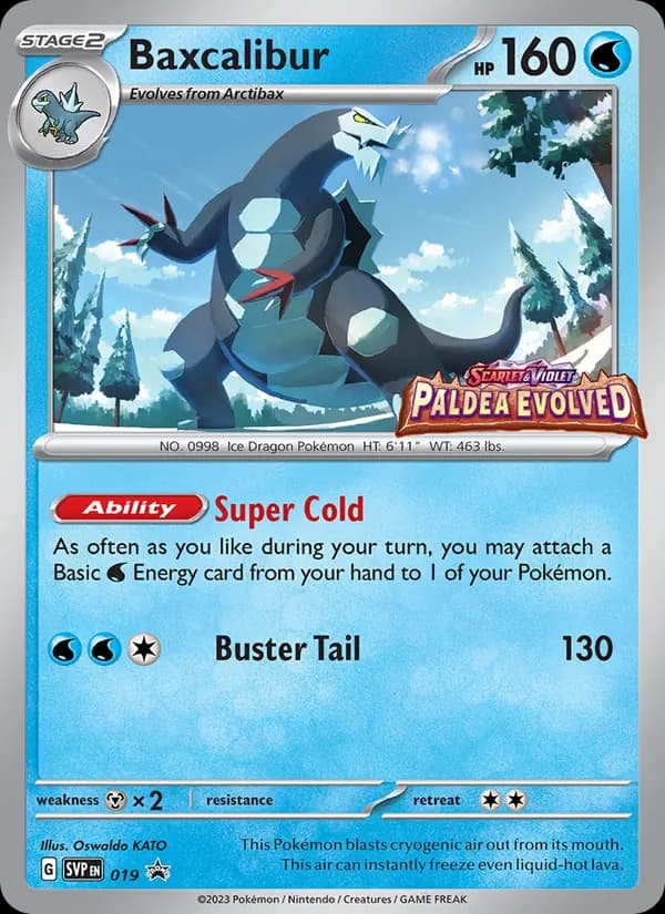 Baxcalibur 019/225, SVP Black Star Promos