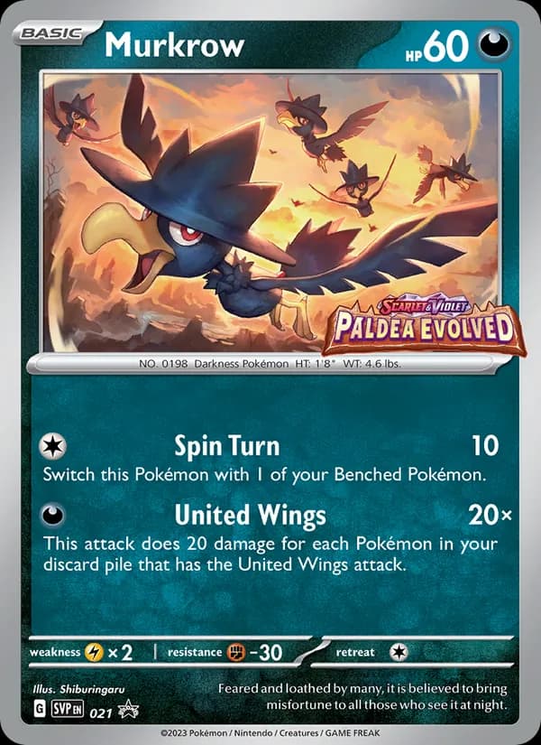 Murkrow 021/225, SVP Black Star Promos