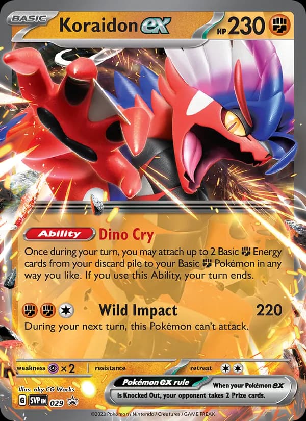 Koraidon ex 029/225, SVP Black Star Promos