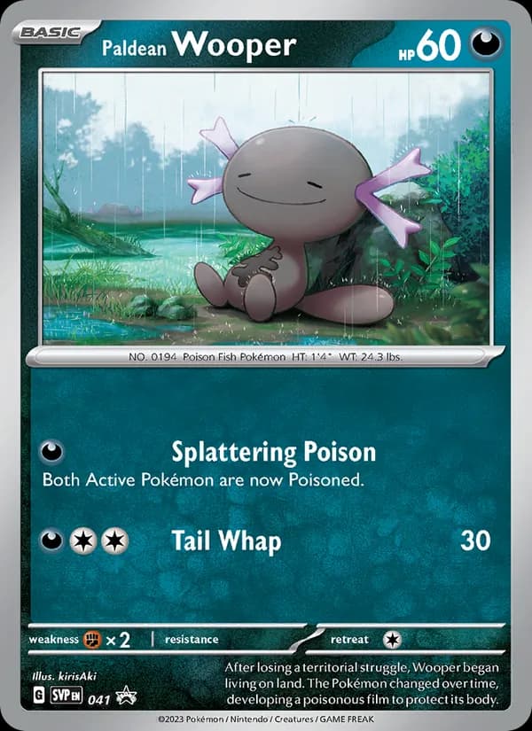 Paldean Wooper 041/225, SVP Black Star Promos