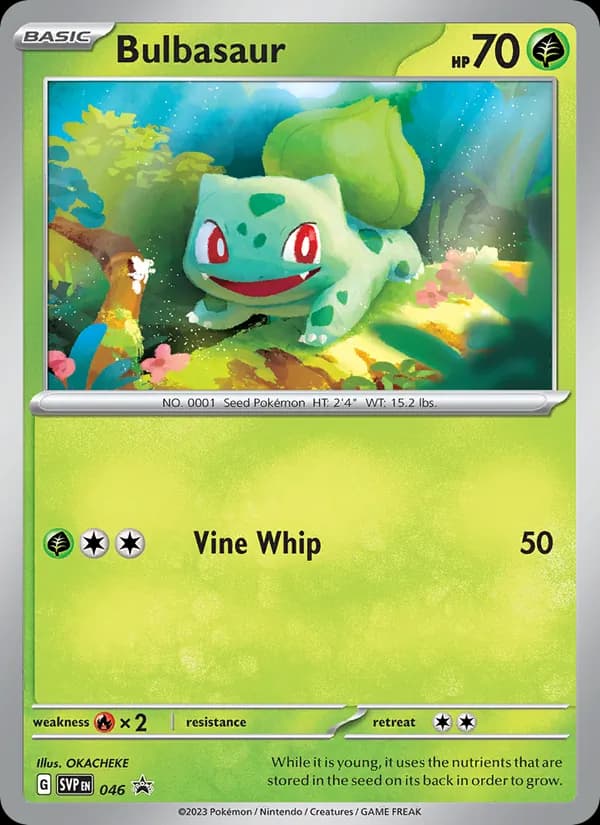 Bulbasaur 046/225, SVP Black Star Promos