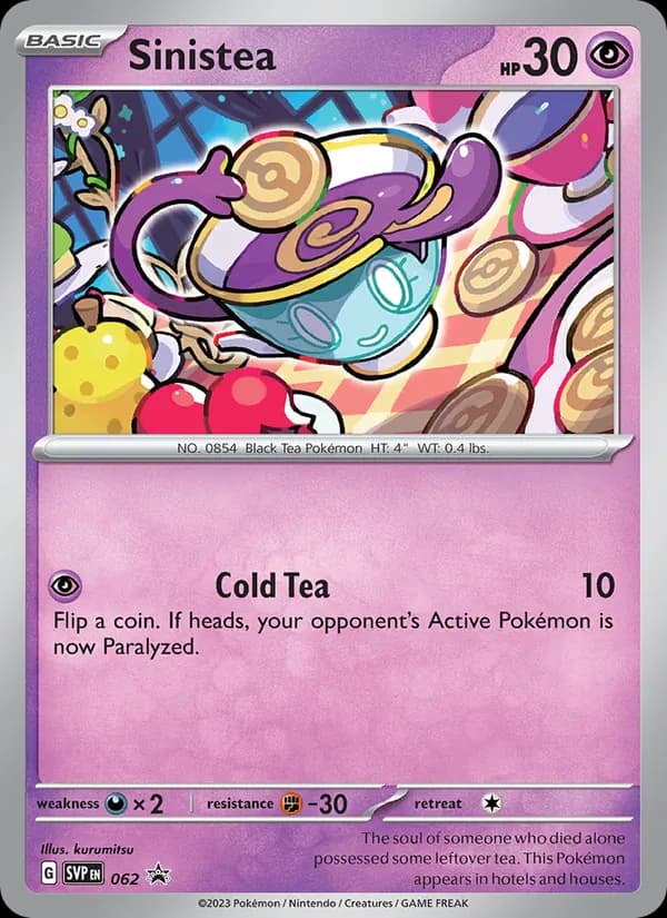 Sinistea 062/225, SVP Black Star Promos