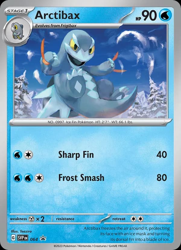 Arctibax 064/225, SVP Black Star Promos