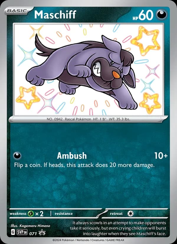 Maschiff 071/225, SVP Black Star Promos