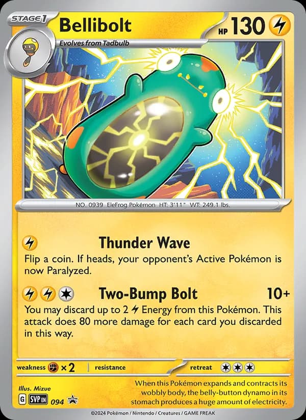 Bellibolt 094/225, SVP Black Star Promos