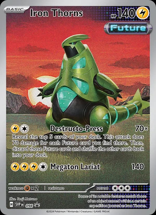 Iron Thorns 098/225, SVP Black Star Promos