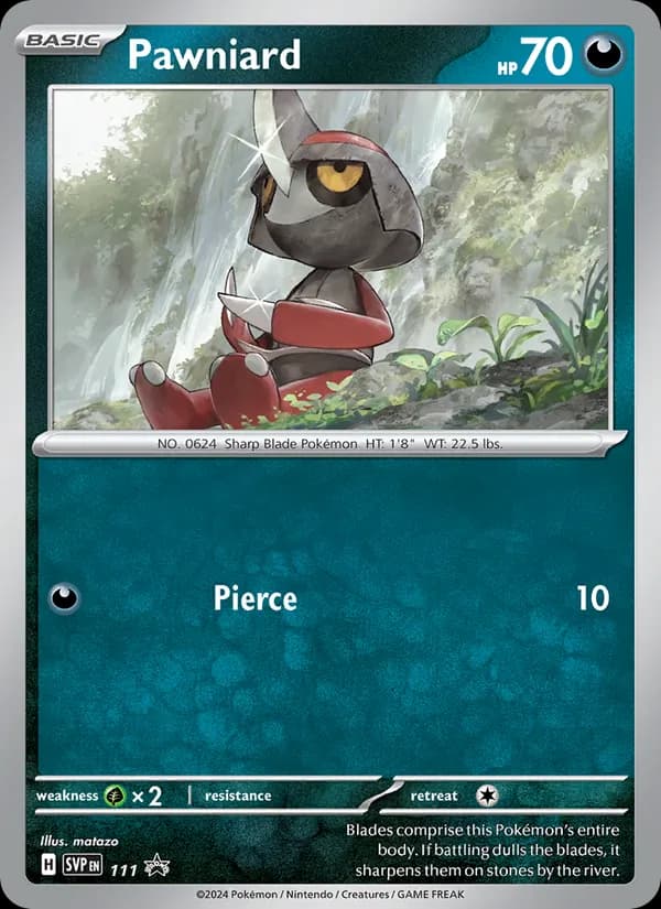 Pawniard 111/225, SVP Black Star Promos
