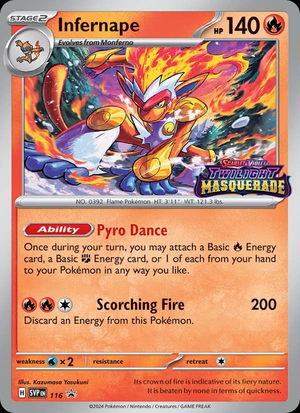 Infernape 116/225, SVP Black Star Promos