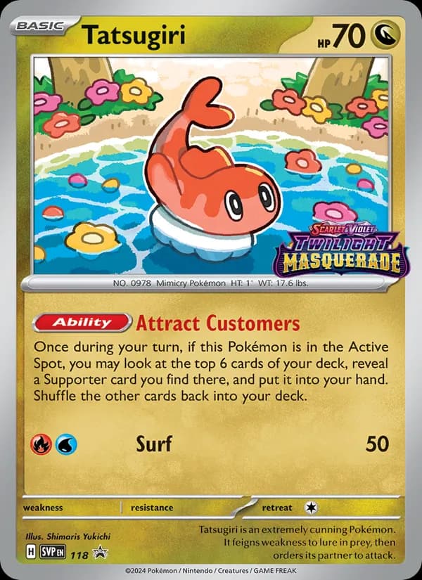 Tatsugiri 118/225, SVP Black Star Promos