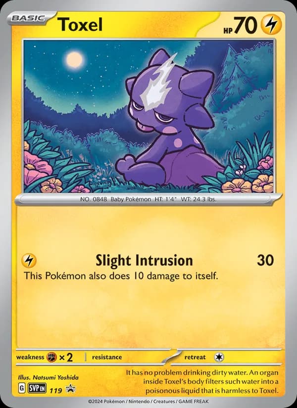 Toxel 119/225, SVP Black Star Promos