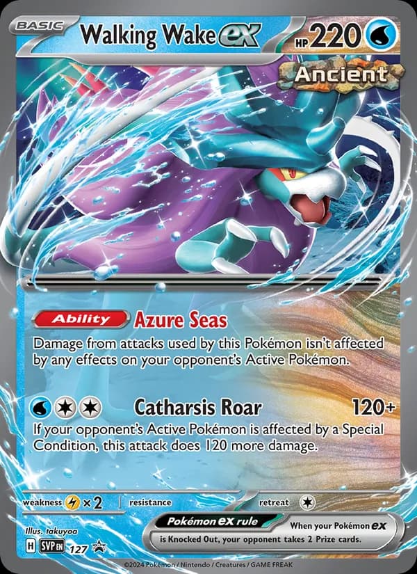 Walking Wake ex 127/225, SVP Black Star Promos