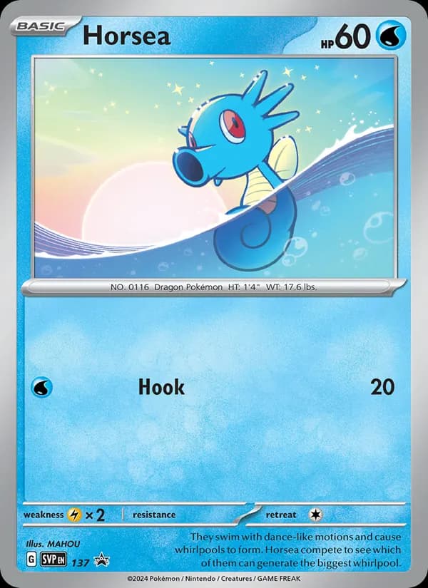Horsea 137/225, SVP Black Star Promos