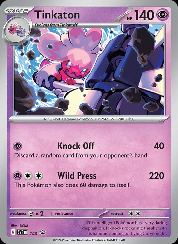 Tinkaton 140/225, SVP Black Star Promos