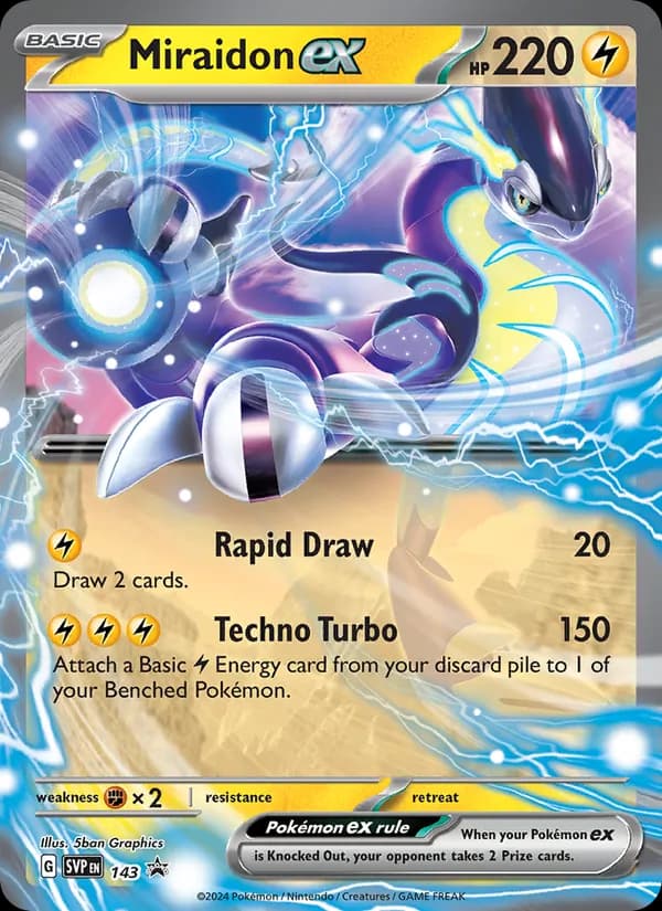 Miraidon ex 143/225, SVP Black Star Promos