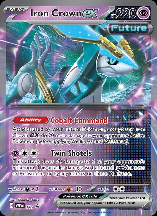 Iron Crown ex 146/225, SVP Black Star Promos