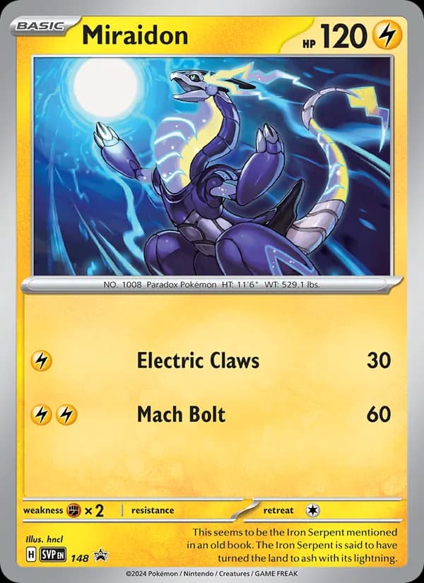 Miraidon 148/225, SVP Black Star Promos