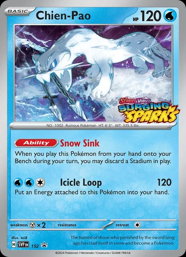 Chien-Pao 152/225, SVP Black Star Promos