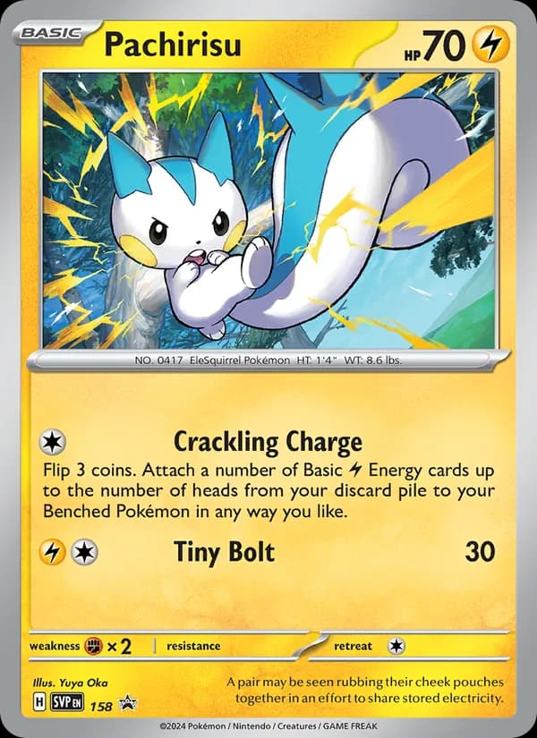 Pachirisu 158/225, SVP Black Star Promos